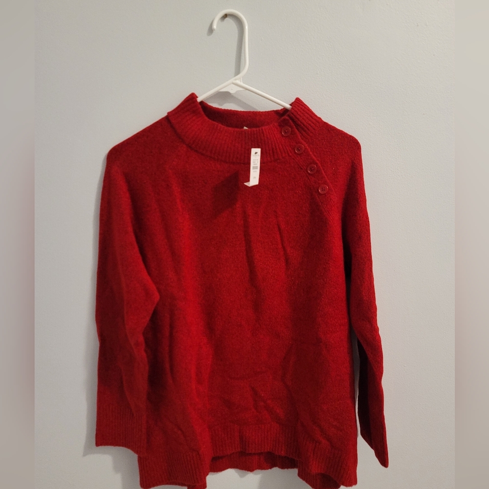 Talbots red sweater